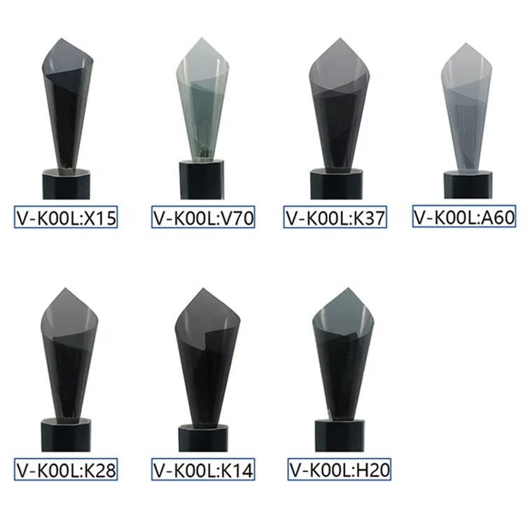 Солнцезащитное окно автомобиля 1 52*30 м v-kool темный черный ПЭТ смарт Тонировочная