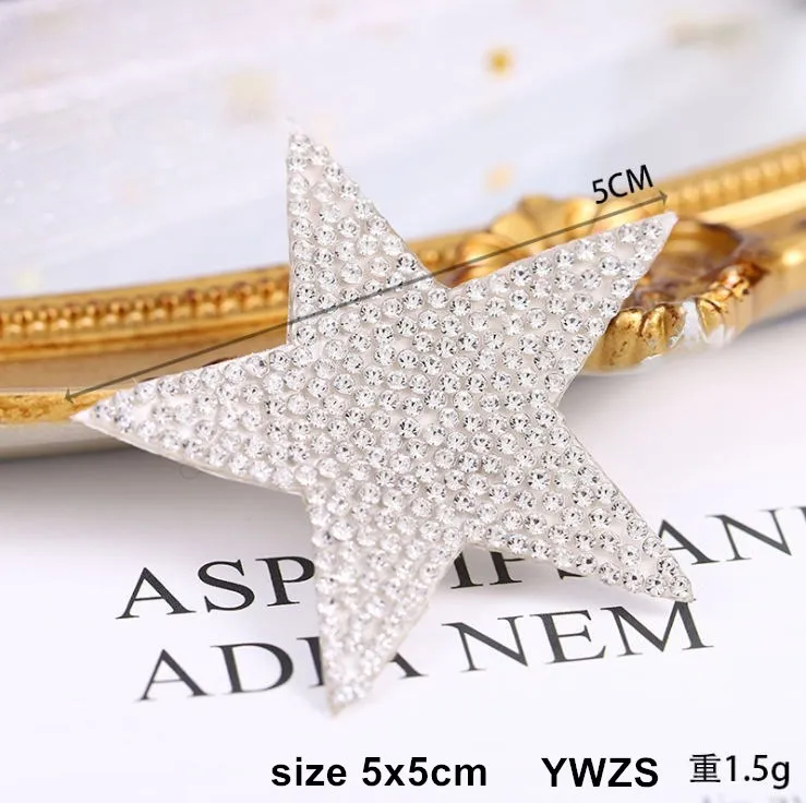 Новое поступление 10 шт. стразы со звездами железные нашивки сделай сам