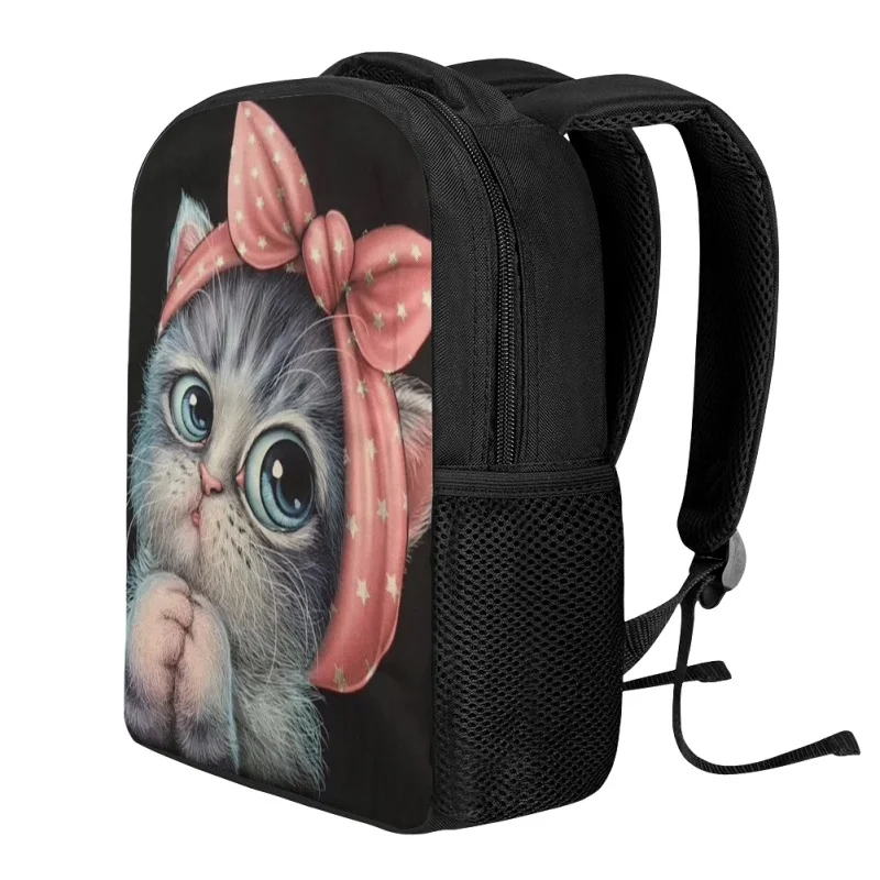 Cute Cat Pattern School Bags for Kids Boys Girls Animal Printing Primary Students Schoolbags Back to School Children Backpacks