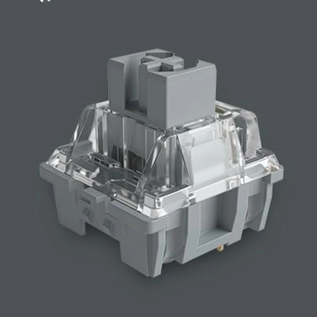 MMD Серебряный переключатель линейный 5pin 45G POM кокосовый серый переключатель клавиатуры предварительной смазки для механической клавиатуры DIY MACHENIKE KT68