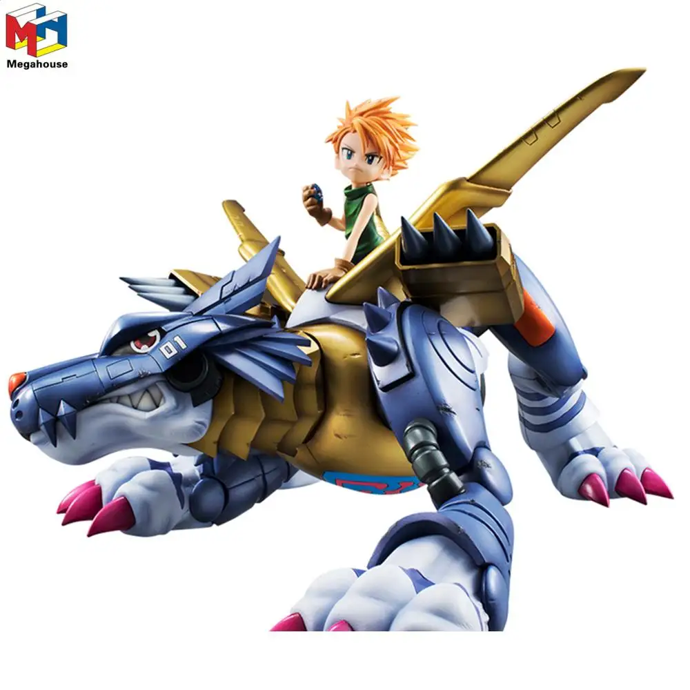 

Оригинальный Megehouse Digimon Приключения металлический Garurumon ишида Ямато Action ПВХ аниме фигурка коллекция детских игрушек декоративные