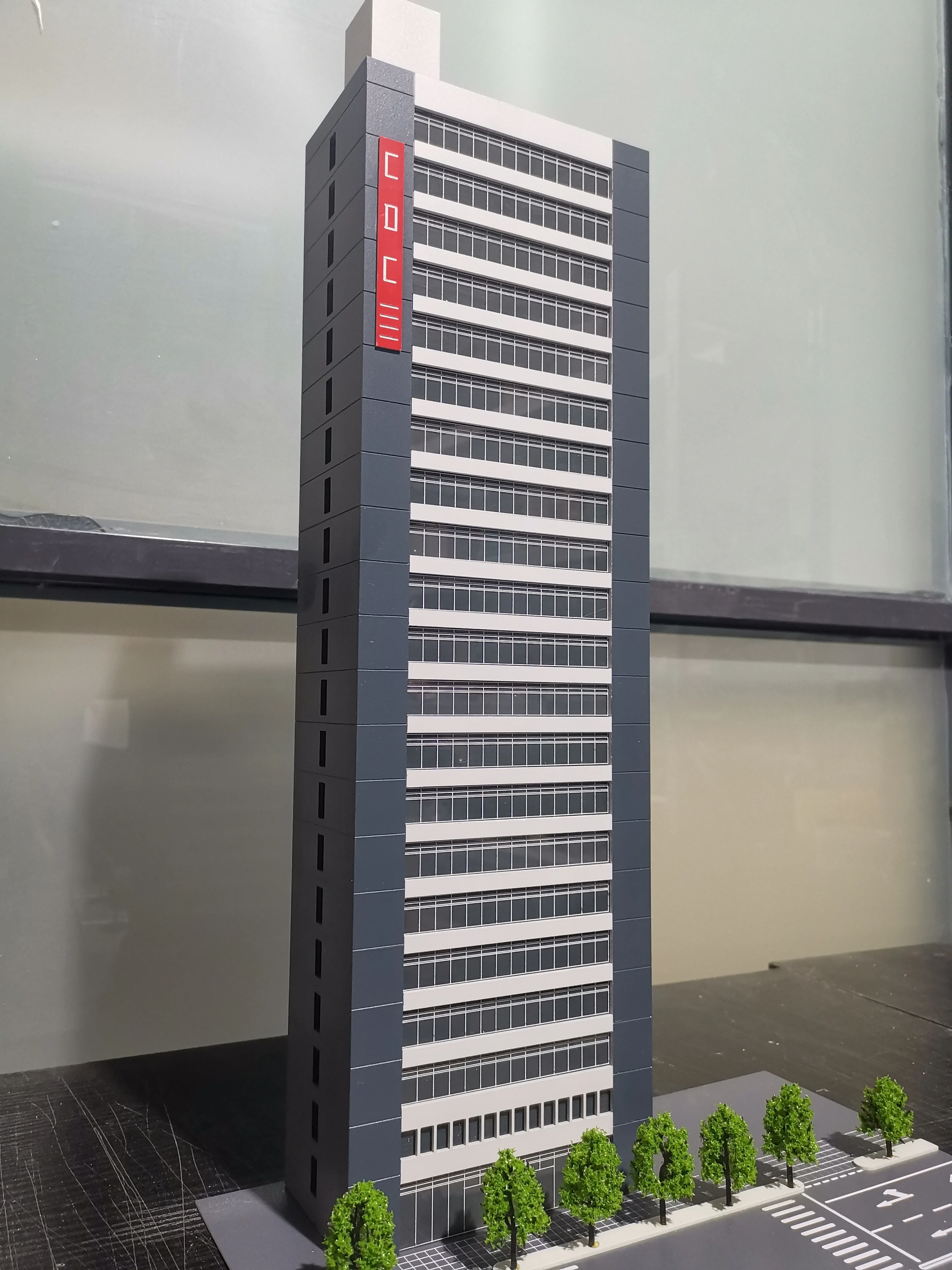 Модель здания в масштабе 1/150 Н высокий город модель без сборки сцена поезда