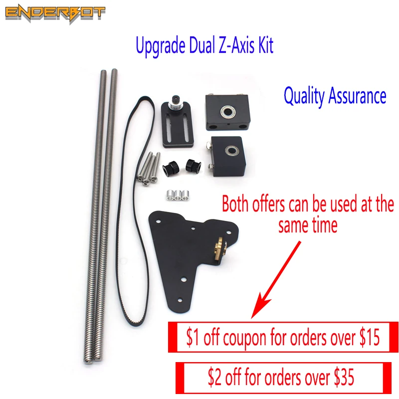 

Ender-3 series 3D printer accessories 1 sett for Creality Ender- 3 ender-3pro ender-3v2 dual Z axis upgrade kit 3D printer parts