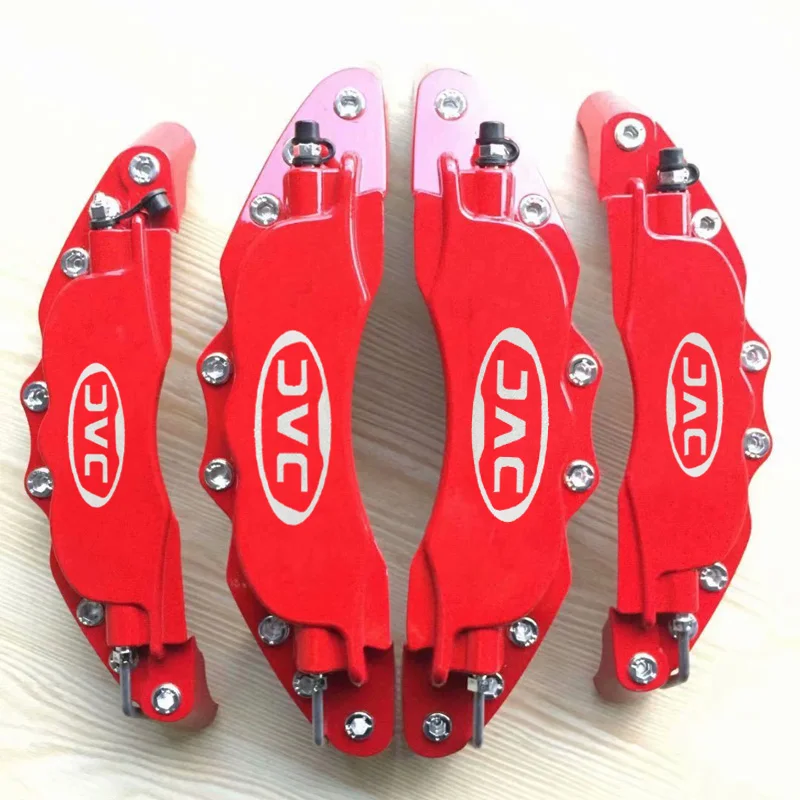 KUNBABY 2 или 4 шт., металлическая крышка тормозного суппорта, белая наклейка с логотипом, украшение для стайлинга автомобиля JAC, автомобильные аксессуары, Бесплатная доставка