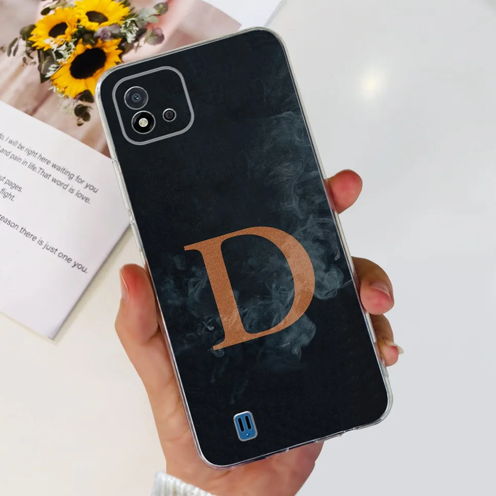 Мягкий корпус для Realme C11 2021 C21 C31 C21y C25y Противоударная задняя крышка с рисунком