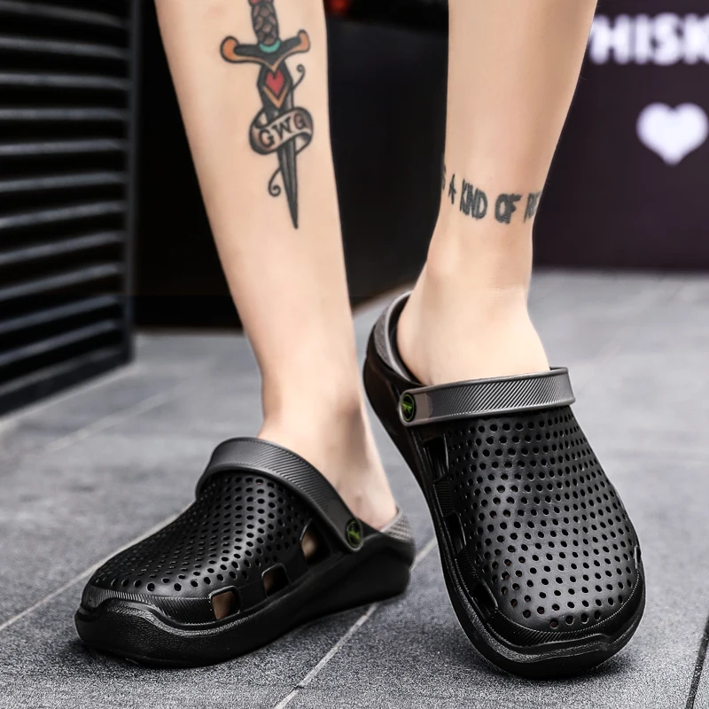 

Shining Beach Shoes Most Popular Style Men's Clogs Zapatill Funny Slipper Zapatiilas Wedding Flip Flops Brand Luxury Tennis Low