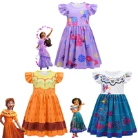 disney girls encanto mirabel madrigal dress kids party cosplay costume children fancy dolores isabela princess dresses vestidos