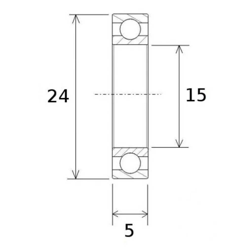 2/10 шт. 6802RS подшипник 15x24x5 мм MTB велосипед (61802-2RS) тонкая секция качественный