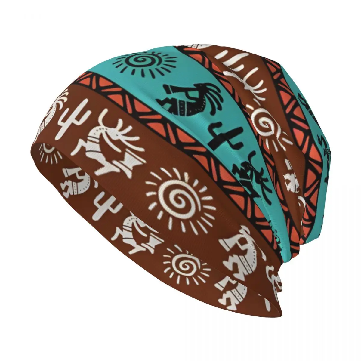 Kokopelli (3) Осенние женские тонкие шапочки двойные теплые шапки с капюшоном