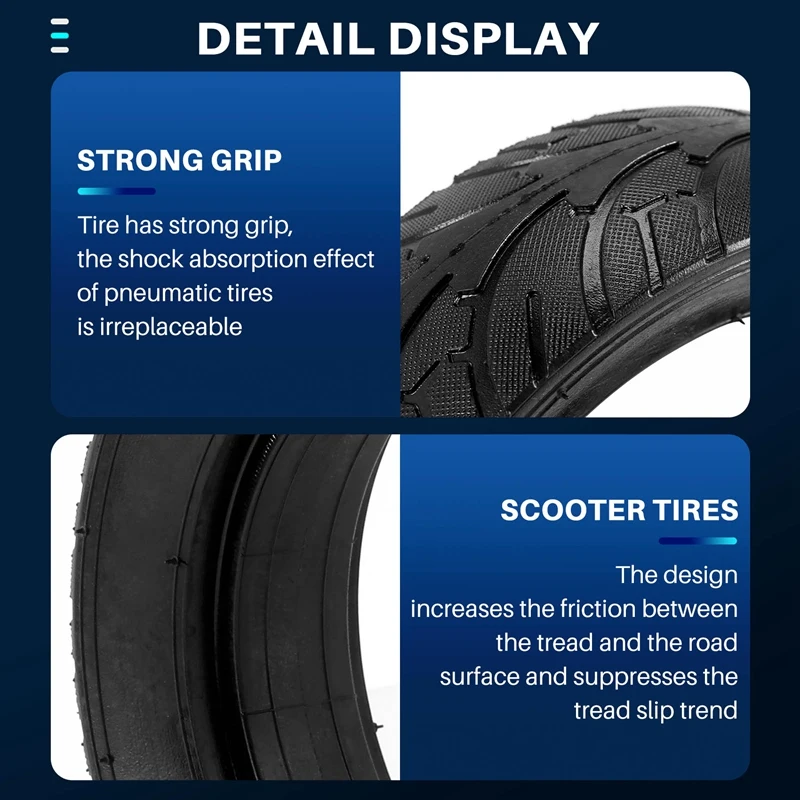 Взрывозащищенная пневматическая шина для электрического скутера 8 дюймов 200x60 мм
