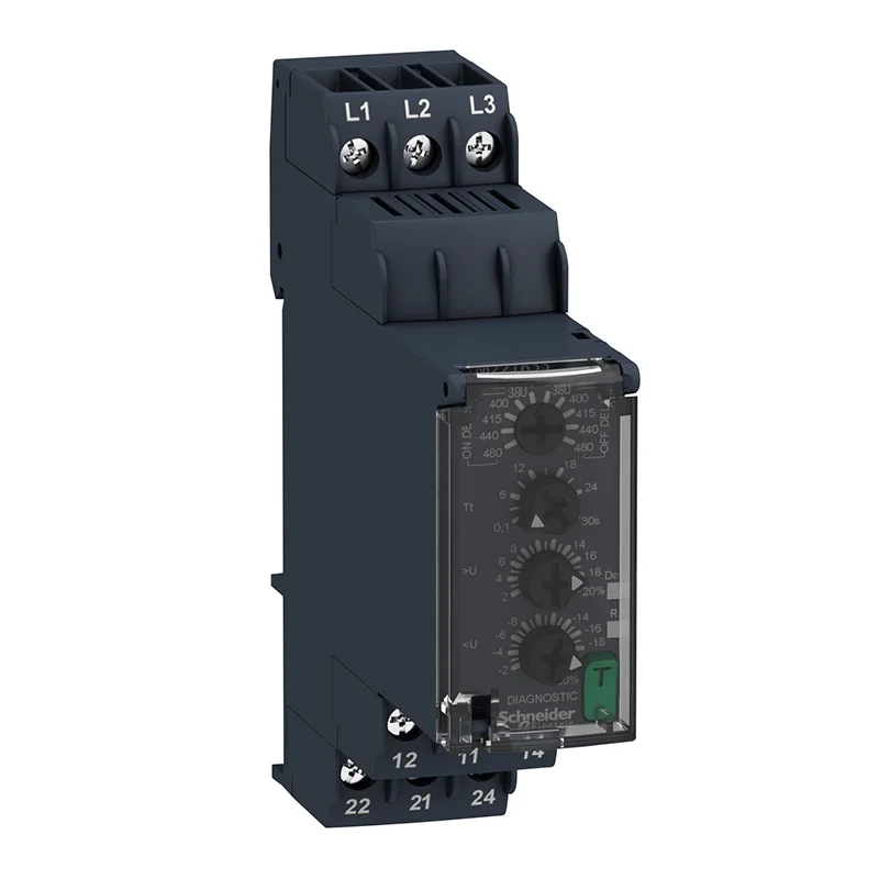 

Export three-phase monitoring and control relay 8A 380-480VAC 2CO modular measurement and control relay RM22TR33