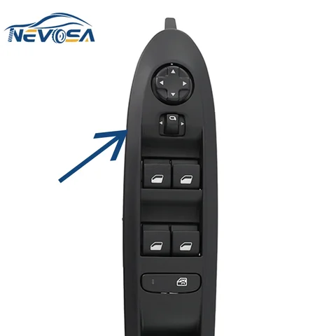 NEVOSA Кнопка управления стеклоподъемником для Citroen C4L C4 2013-2016, 98009290ZD