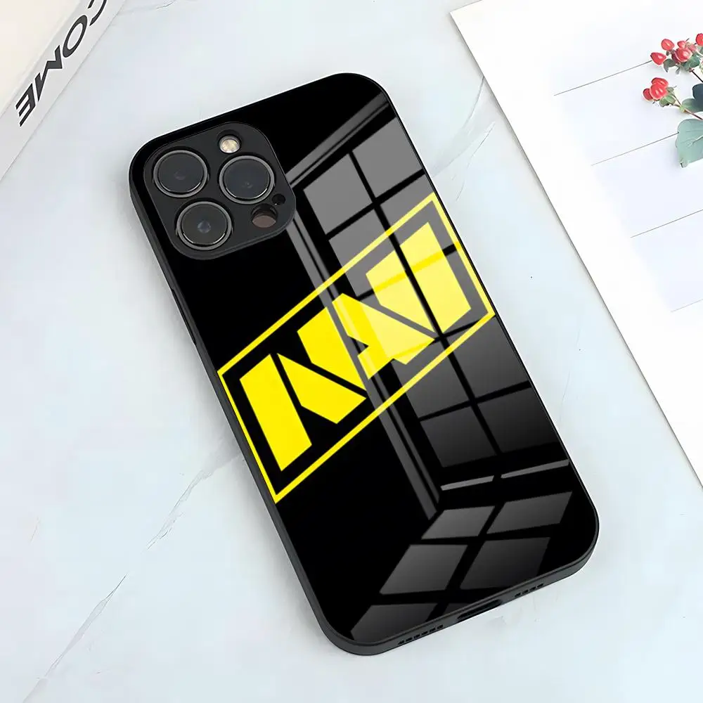 Чехол для телефона Natus Vincere Navi IPhone 16 15 14 Pro 11 13 12 Mini 6 8 7 Plus SE Glass Luxury Design Cove