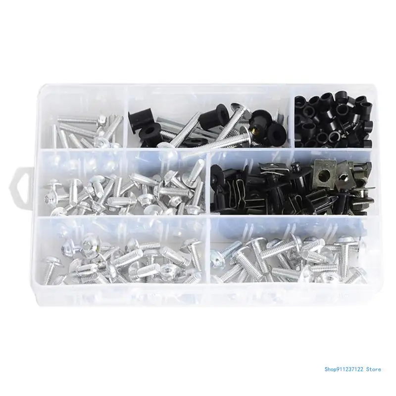 

251PCS/Set Fastener Clips Screw Fairing Bolts Bodywork Screws For Motorcycle