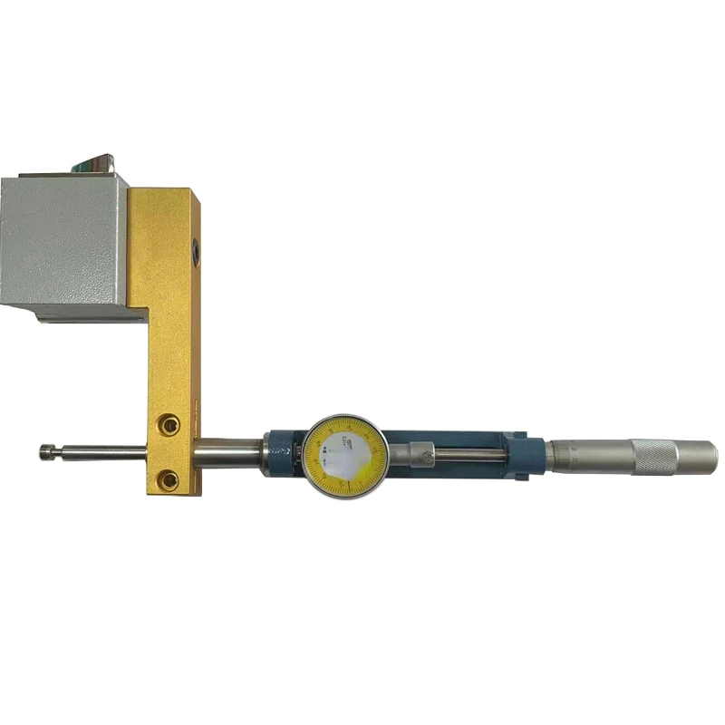 

Dial gauge with micrometer and magnetic base