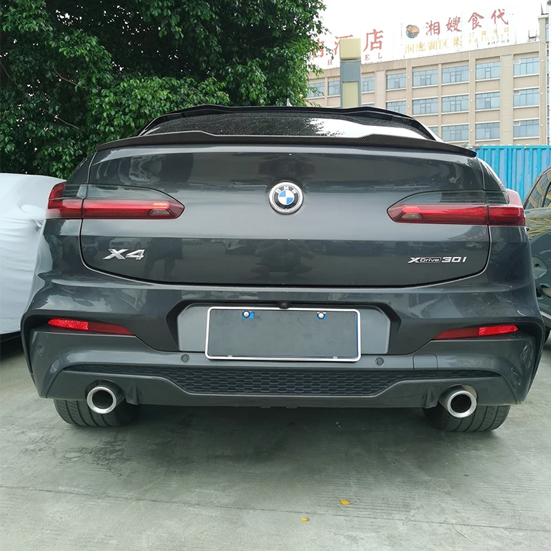 Фото Спойлер для BMW X4 G02 M Xdrive25i 30i, высококачественный задний спойлер из АБС-пластика, глянцевый черный, до 2018 №2