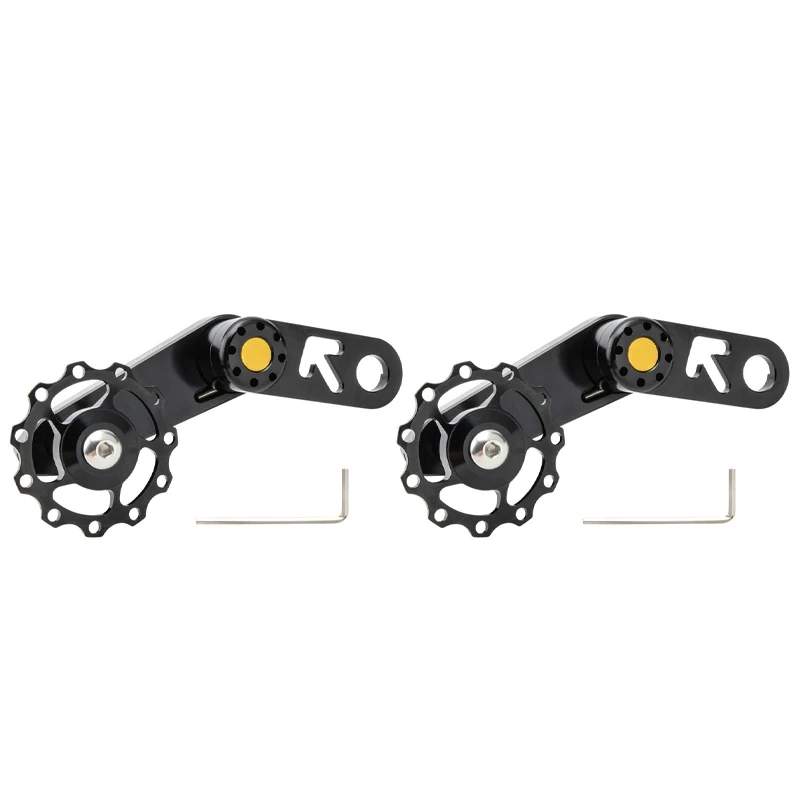 

Hot 3C-2X Folding Bike Chain Tensioner Lightweight Bicycle Guide Wheel Single Speed Rear Derailleur Chain Tensioner