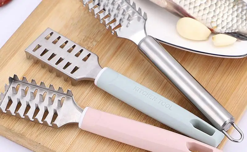 Устройство для удаления рыбной чешуи из нержавеющей стали скребок кожи