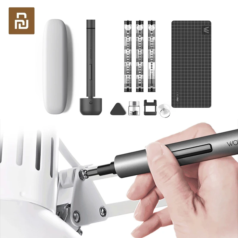 

Youpin Wowstick 1F Pro мини прецизионная электрическая отвертка, набор беспроводных перезаряжаемых отверток светодиодный светильник кой, Наборы инструментов для ремонта