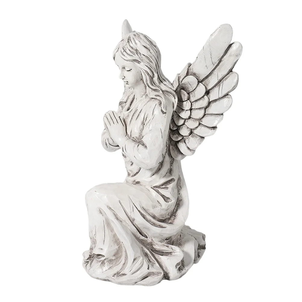 

Angel Decorative Ornaments Praying Sculpture Resin Little Miniture Decoration Cherub Crafts Blessing Model Statue Figurine