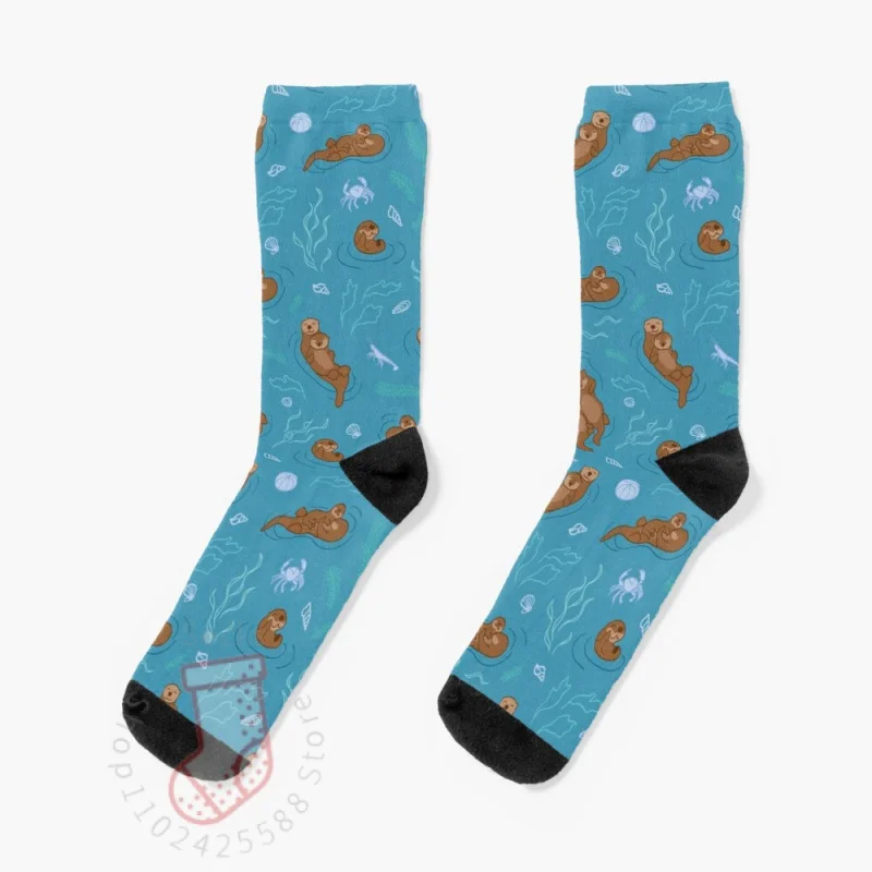 we love ea otter Socks Warm Winter Woman Sock Warm Socks For Men