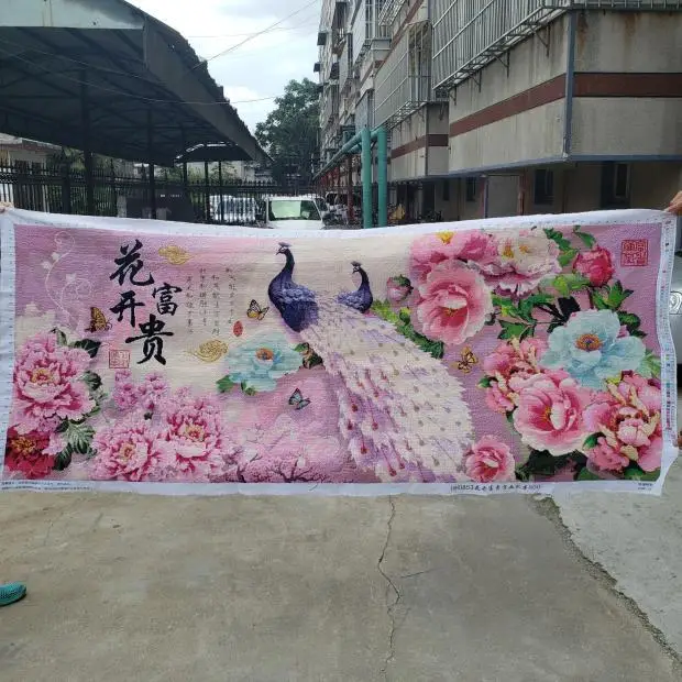 Готовый продукт ручной работы для вышивки крестиком искусственная вышитая