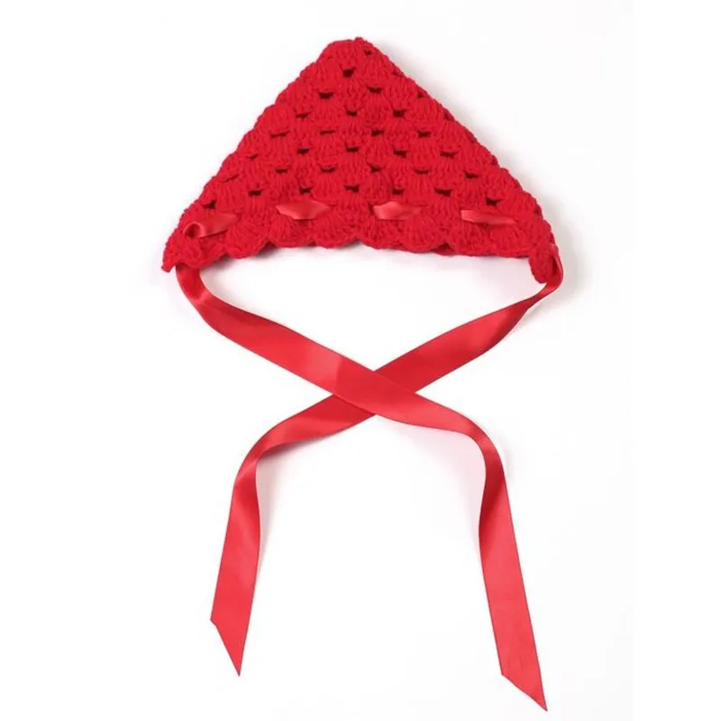 

1 шт., детская вязаная шапка с лентой