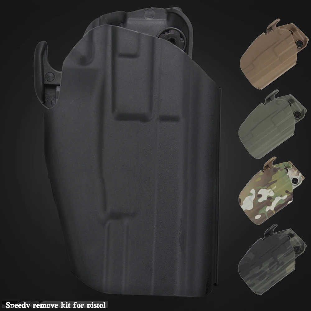 

Универсальная тактическая кобура для пистолета страйкбольный Зажим для ремня быстросъемная кобура меньшего размера для Glock 19 23 29 32 38 S & W H & K