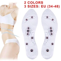 magnetic acupressure massage insoles women men silicone insole foot massager shoe pad foot therapy slimming pain relief inserts