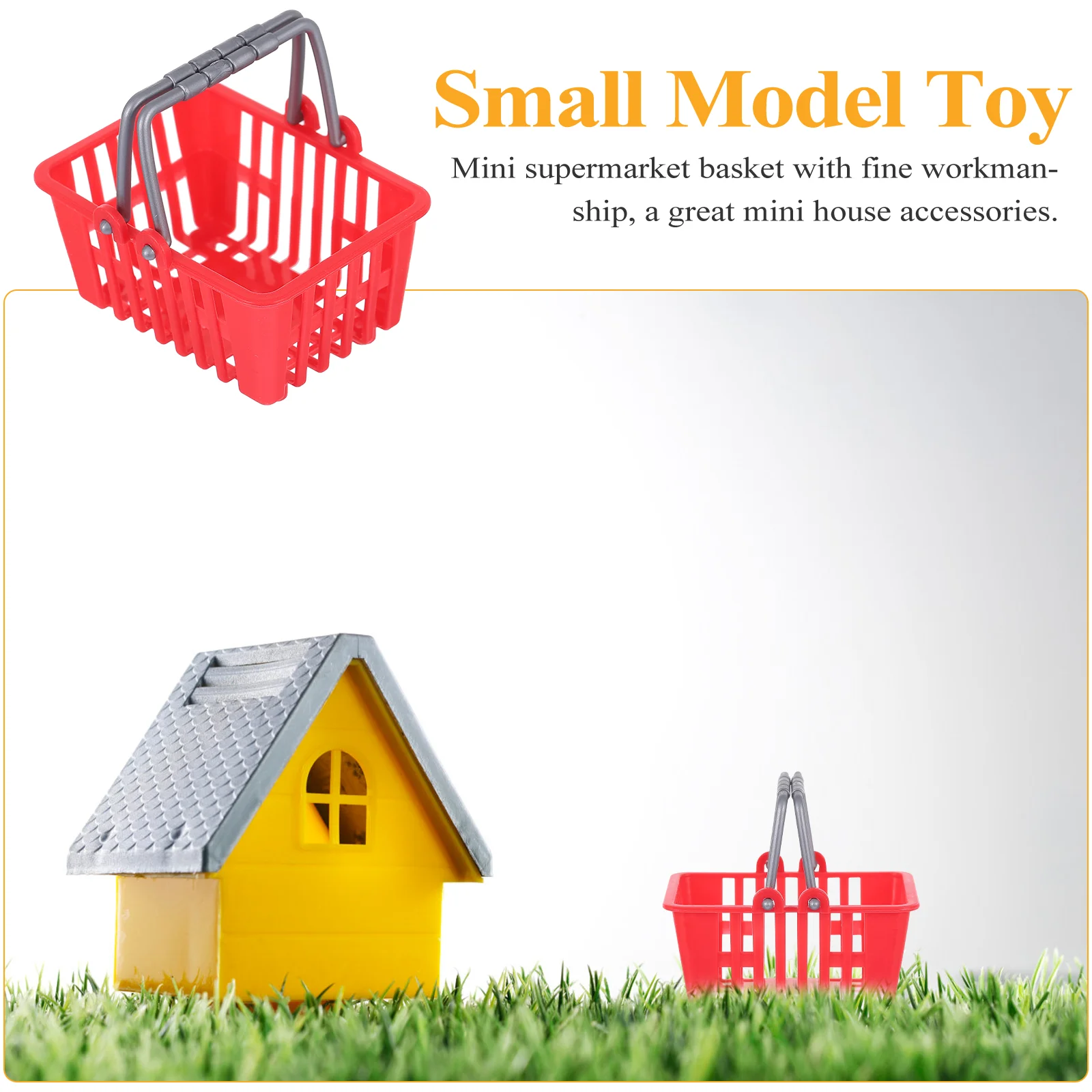 Миниатюрная мини-корзина для покупок игрушка малышей маленькая модель
