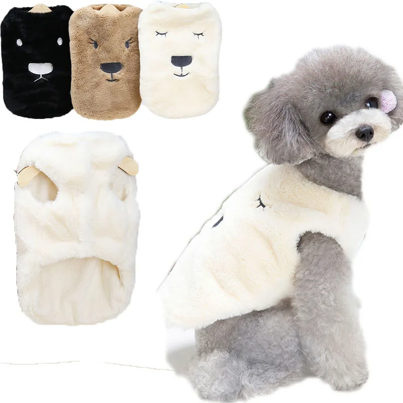 

Warm Cat Clothes Dog Jacket Winter Luxury Fake Fur Dog Coat Costume Pet Clothing For Small Medium Dog Poodle Cat Costume Apparel