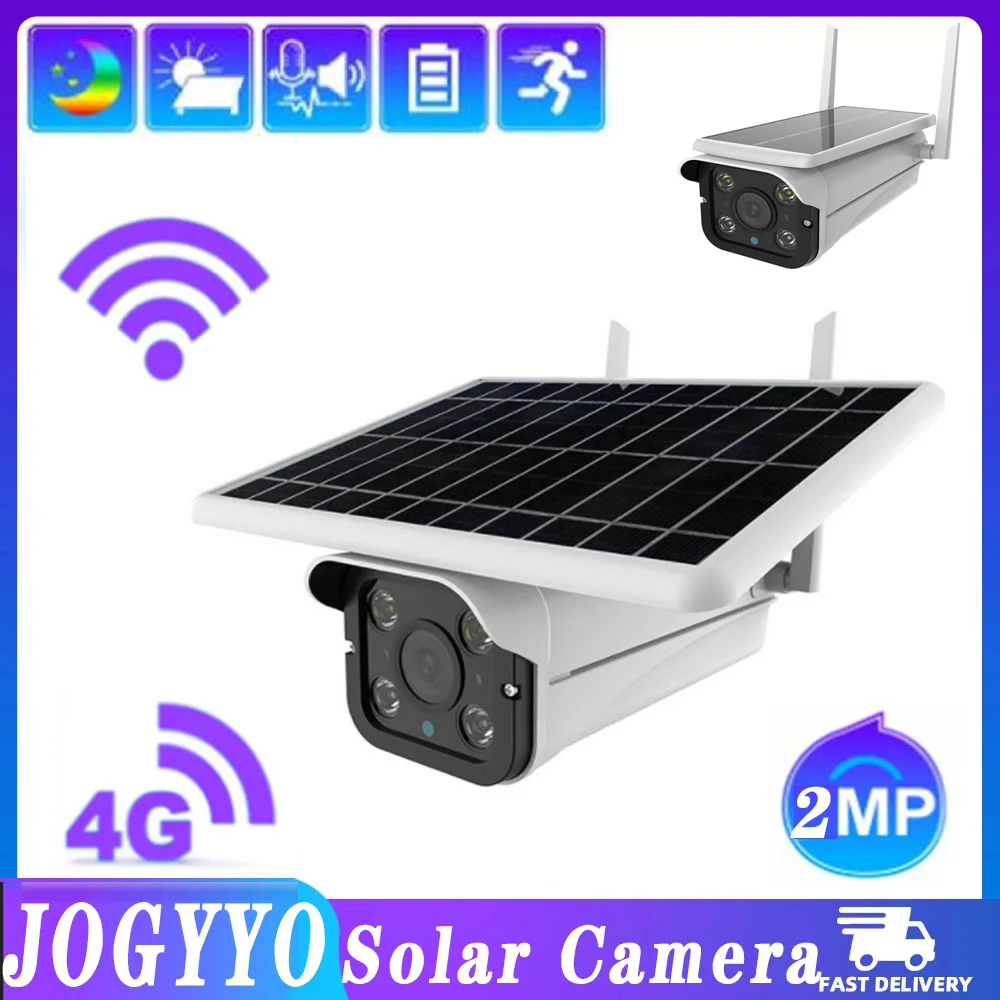 

2MP 4G SIM Solar Monitoring Camera Wifi PIR Human Detection 360-degre Security Kamera Night Vision CCTV Waterprof Wireles ip cam