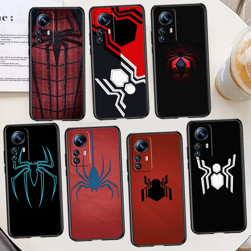 

Marvel Spider-Man Avengers Case For Xiaomi Mi 12T 12S 12X 12 11 11T 11i 10T 10 9 Pro Lite Ultra 5G Black Phone Cover
