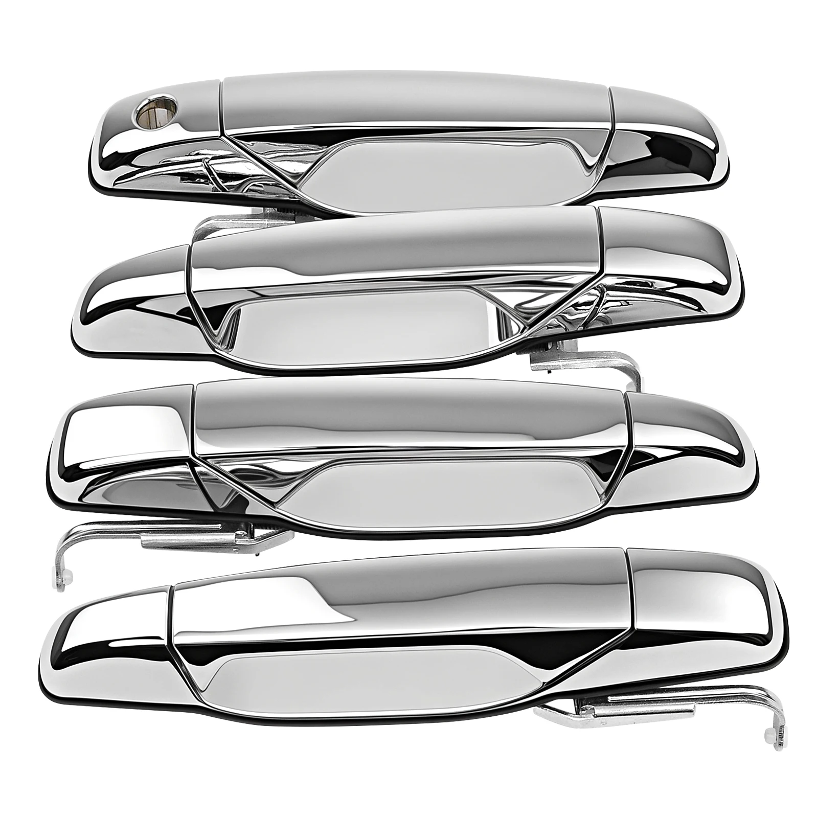 

4 шт. хромированная внешняя ручка двери автомобиля для Chevy Avalanche Silverado Suburban Tahoe GMC Sierra Yukon Cadillac Escalade