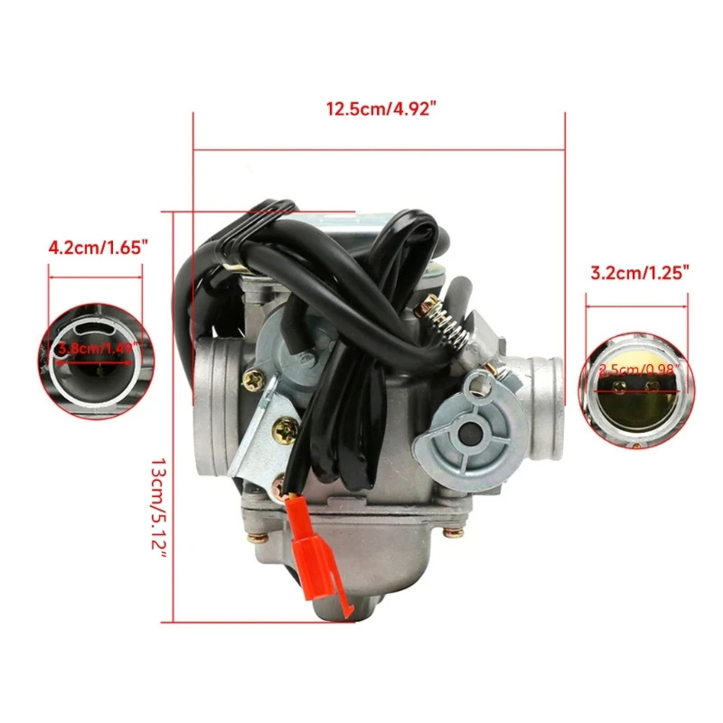 24 мм мотоциклетный карбюратор электрический дроссель подходит для GY6 125cc 150cc 152QMI