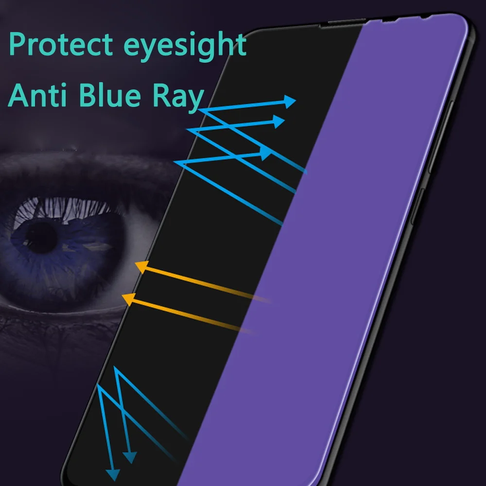 

Tempered Glass Film For xiaomi mix2 2s 3 Glass Cover Full Protective Anti Blue Ray film water proof Screen Protector For iphone
