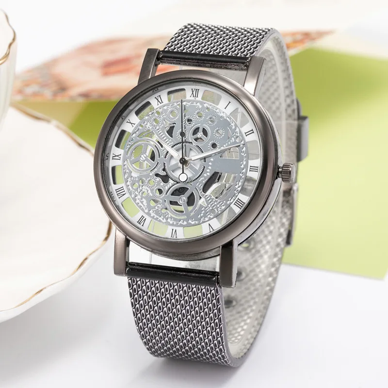 

Simple Sports Watch Fashion Classic Skeleton Mechanical Quartz Watches Gifts
