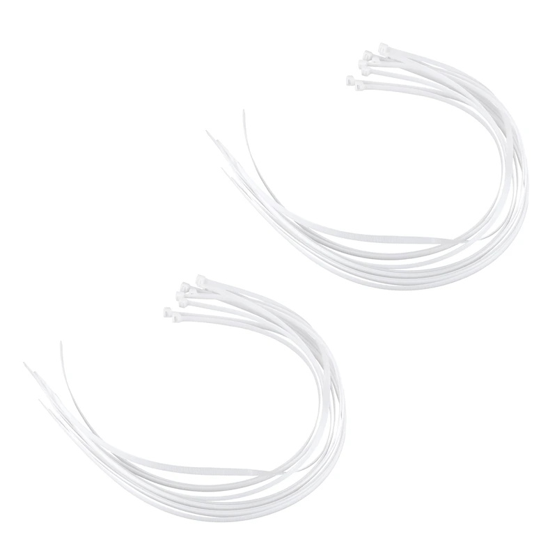 

20X Extra Long 76Cm Cable Ties White Zip Wraps