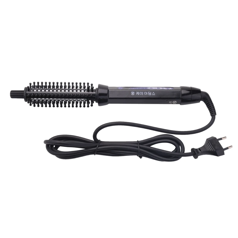 

18MM Electric Comb Hair Brush 2 In 1 Pro Ceramic Hair Curler Roller Styling Tools Hair Curling EU Plug