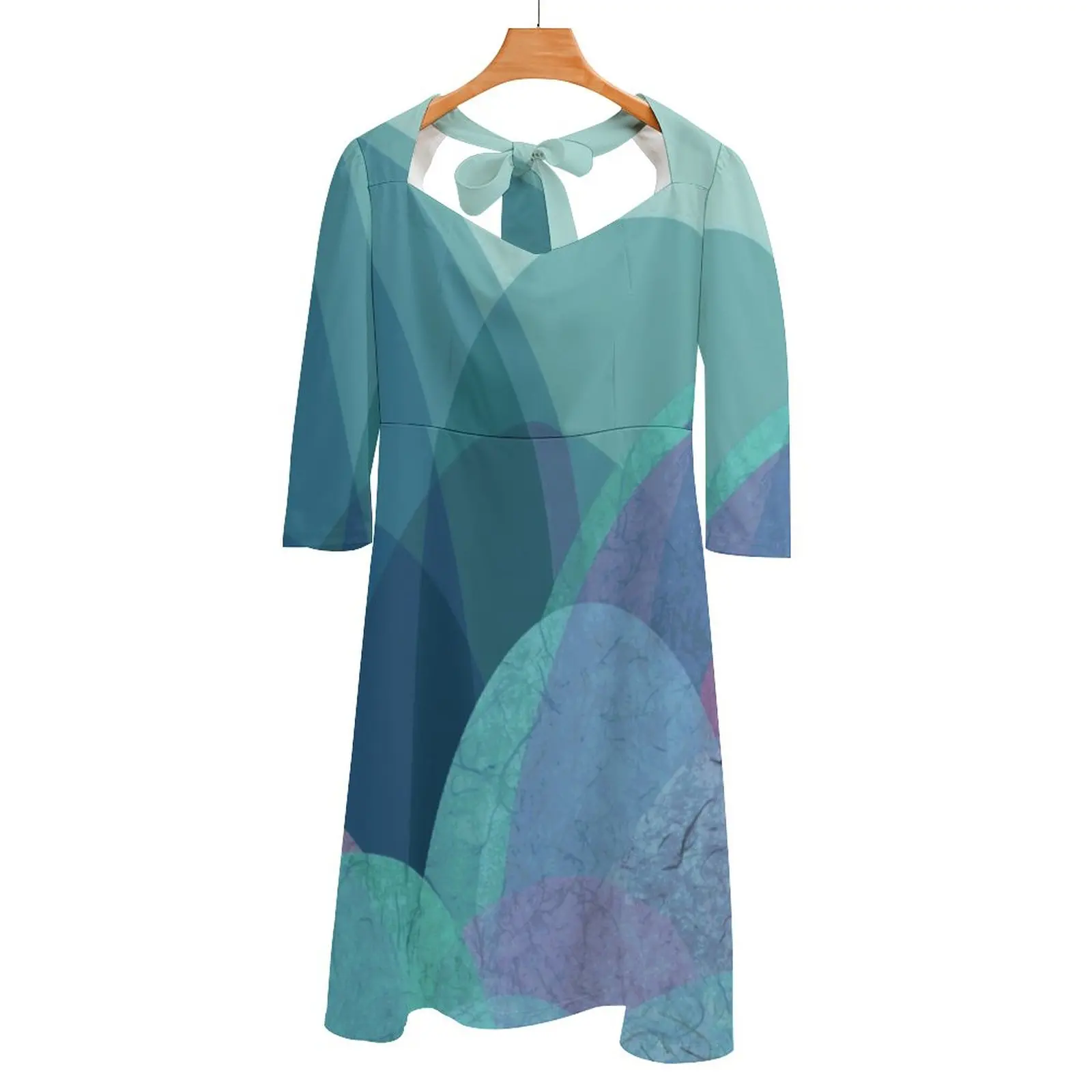 

It Is Not The Mountain We Conquer But Ourselves Back Lacing Backless Dress Square Neck Dress Fashion Design Large Size Loose