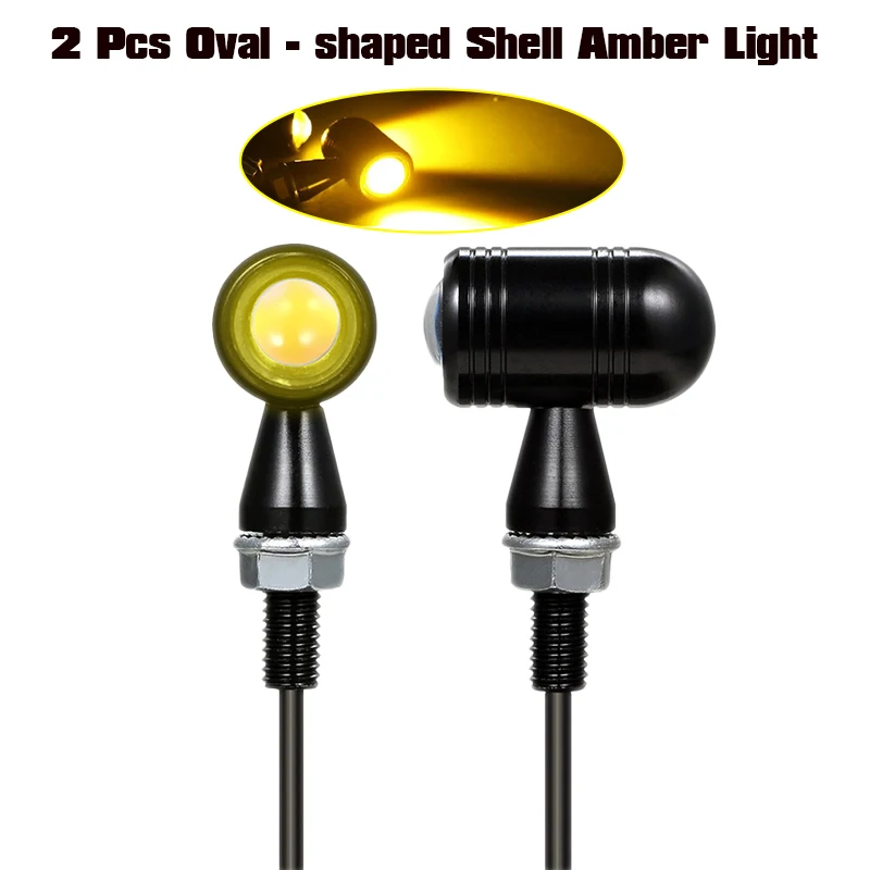 

Указатель поворота мотоцикла, ретро светодиодный мини-мигалка, индикатор, мигалка, лампа высокой яркости для кафе Racer Harley