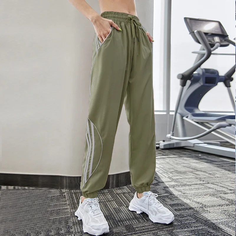 Women Running Sweatpants Femme Loose Athletic Training Pants Outdoor Jogging Sports Workout Trousers