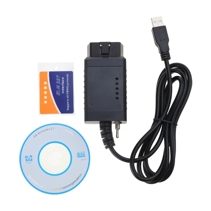 USB-адаптер Elm 327 FORScan OBD2 для автомобилей серии Lin-coln Ma-zda Mer-cury