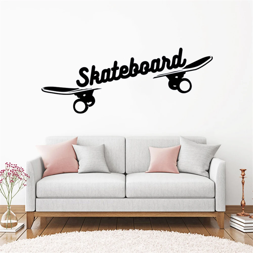 

Виниловые Стикеры для скейтборда, для скейтборда, магазина, окна, спальни, декоративные фрески, съемные обои HJ2128