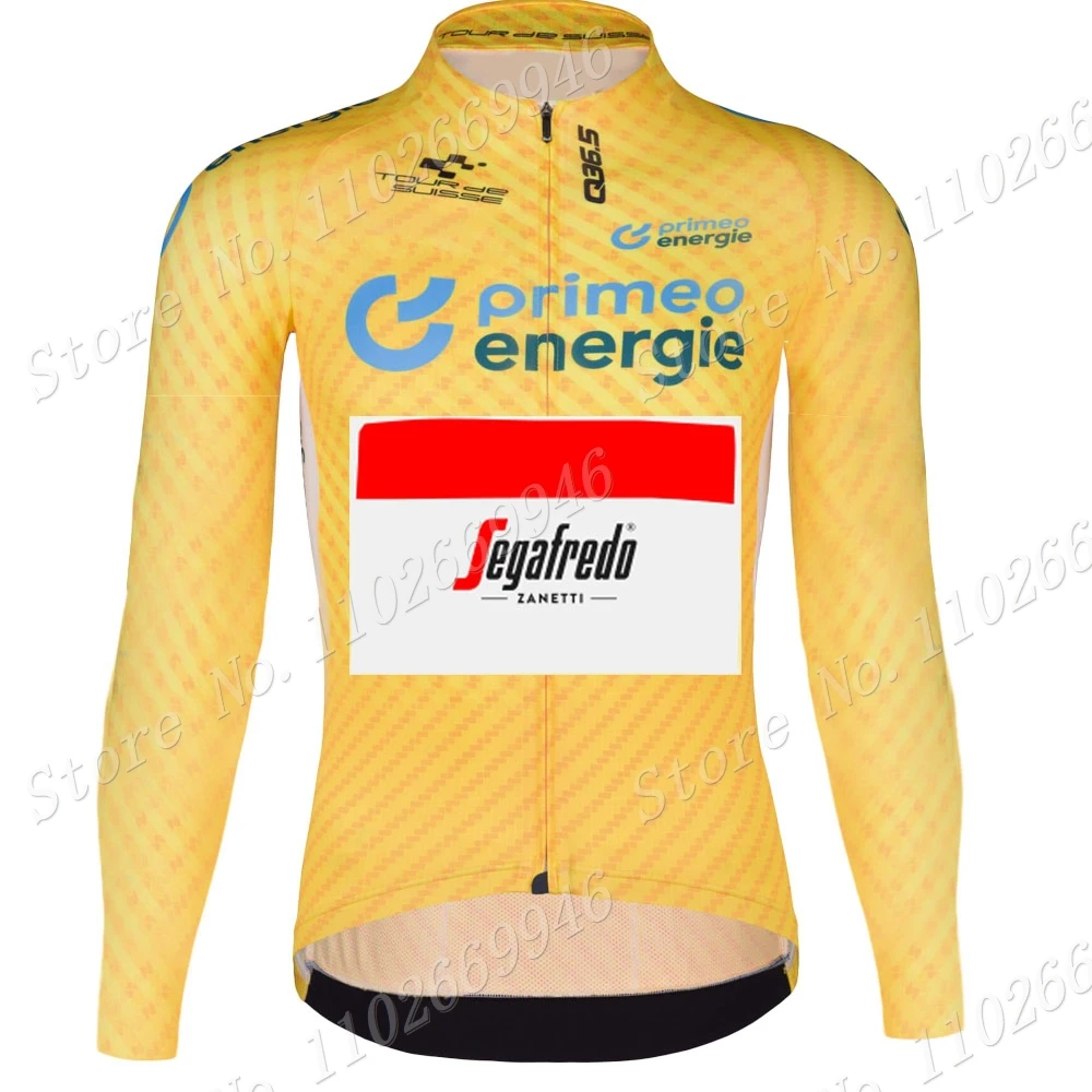 

Командная футболка 2023, велосипедная Джерси с длинным рукавом, желтая одежда для Тур De необходимой езды, рубашки для гоночных и дорожных вело...
