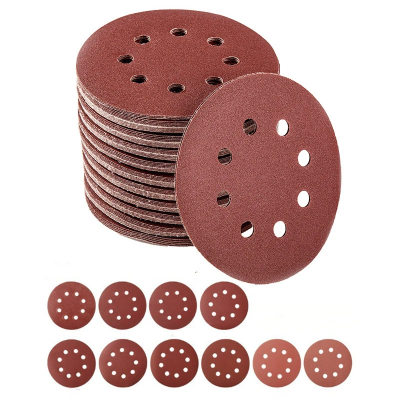 20/40PCS 125mm 5inch Hook Loop Sanding Discs 8 Hole Sandpaper Pads Set 40Grit-3000Grit Sander Disc Abrasive Polishing Tools