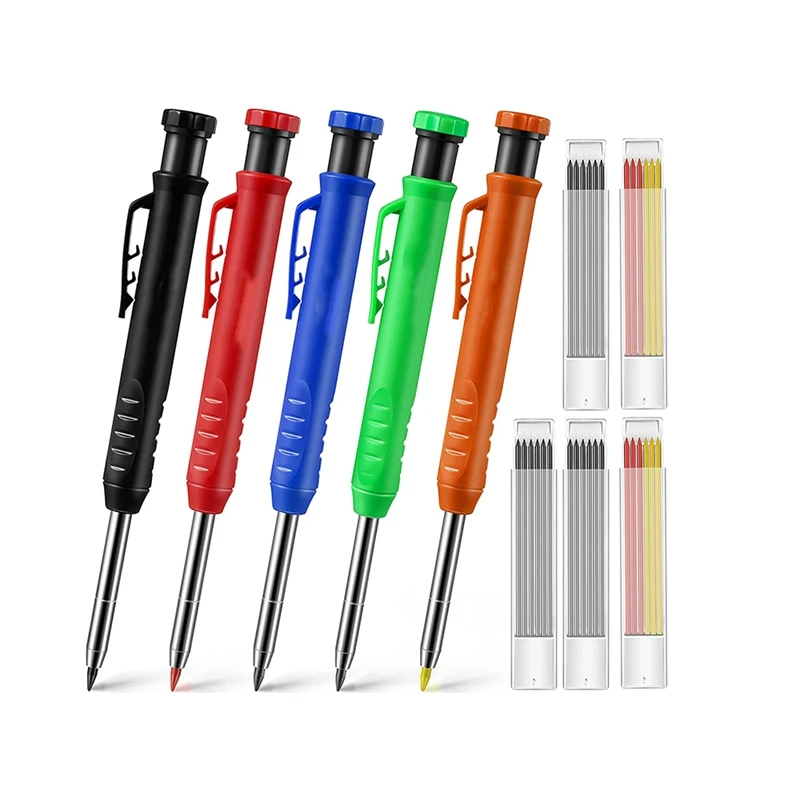 

Carpenter Pencil, Proboscis Deep Hole Tip Mechanical Hole Marker For Woodworking Drawing Architect Construction