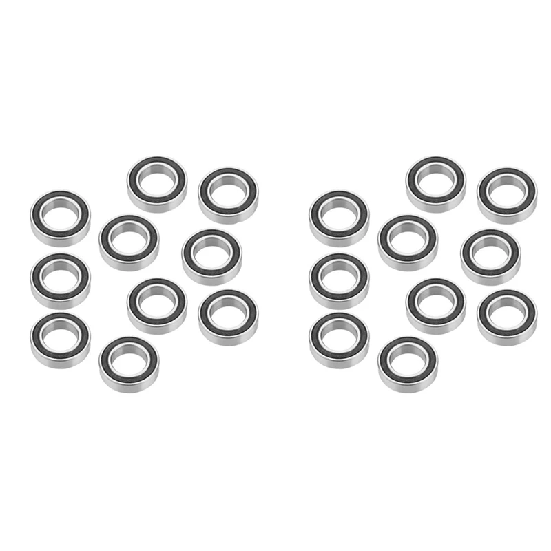 

20Pcs 15267-2RS Rubber Sealed Deep Groove Ball Bearing 15X26x7mm Sealed Radial Ball Ring Bicycle Bottom Hub Bearing