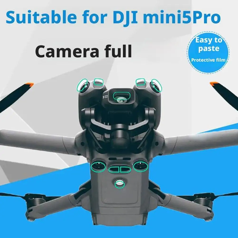 Защитная пленка для экрана камеры Dji Mini 5 Pro, пылезащитная пленка для объектива, датчик объектива, нанометровая пленка, аксессуары для дронов V9m8 (art.: 3920d4baed2f3) - 3920d4baed2f3