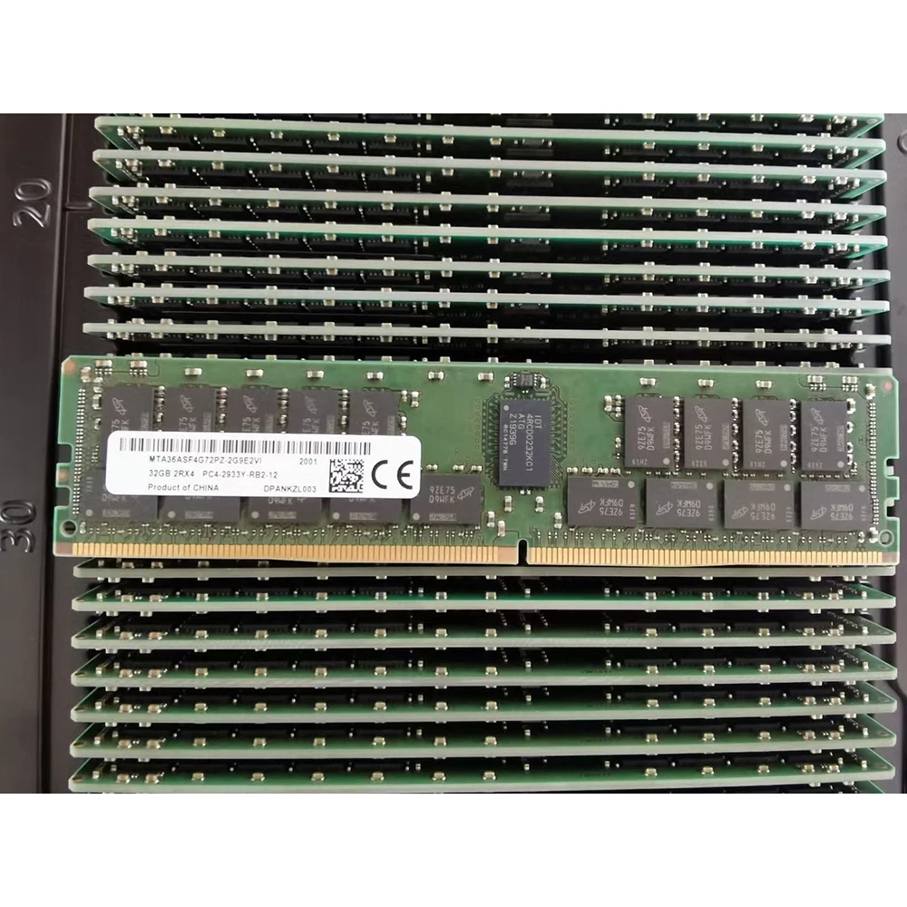 

1PCS For MT RAM 32GB 2RX4 DDR4 2933 PC4-2933Y-RB2-12 32G ECC Server Memory MTA36ASF4G72PZ-2G9E2